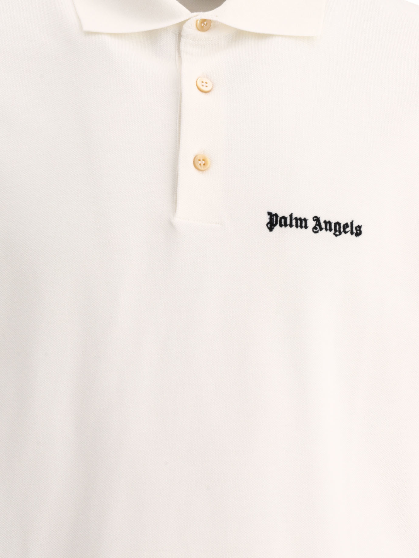 PALM ANGELS White Classic Logo polo shirt